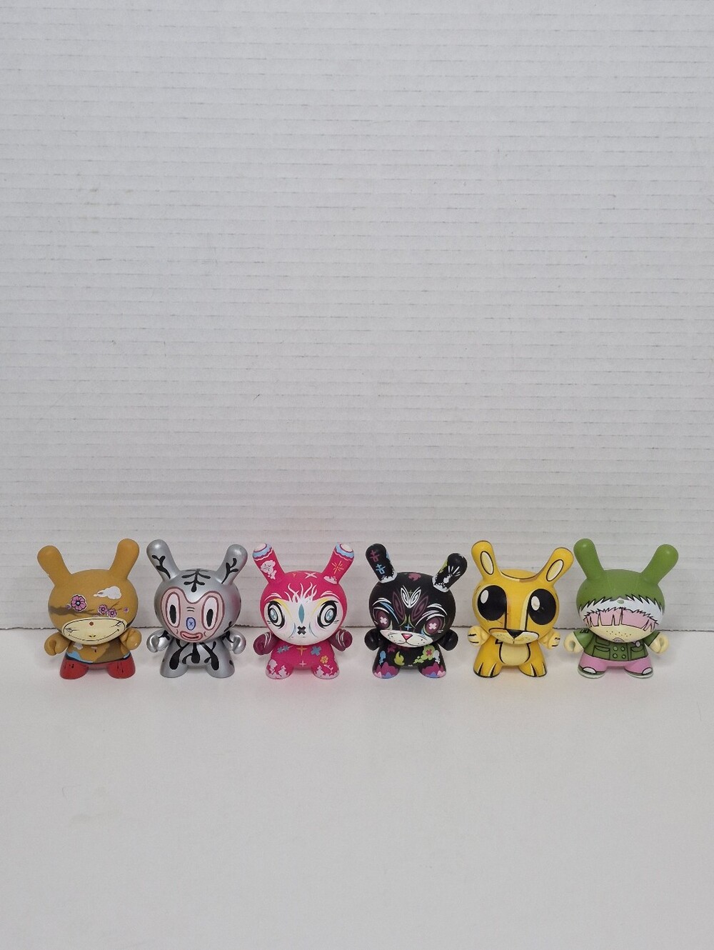 Kidrobot Dunny LA Los Angeles Series Lot of Six Shown Pre Owned